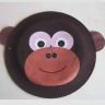 Поделка обезьяны из бумажной тарелки