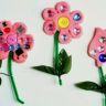 Цветы из пластилина для самых маленьких