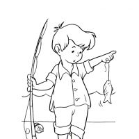 Разукрашка На рыбалке