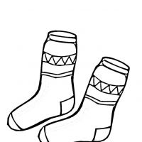 Раскраска носки